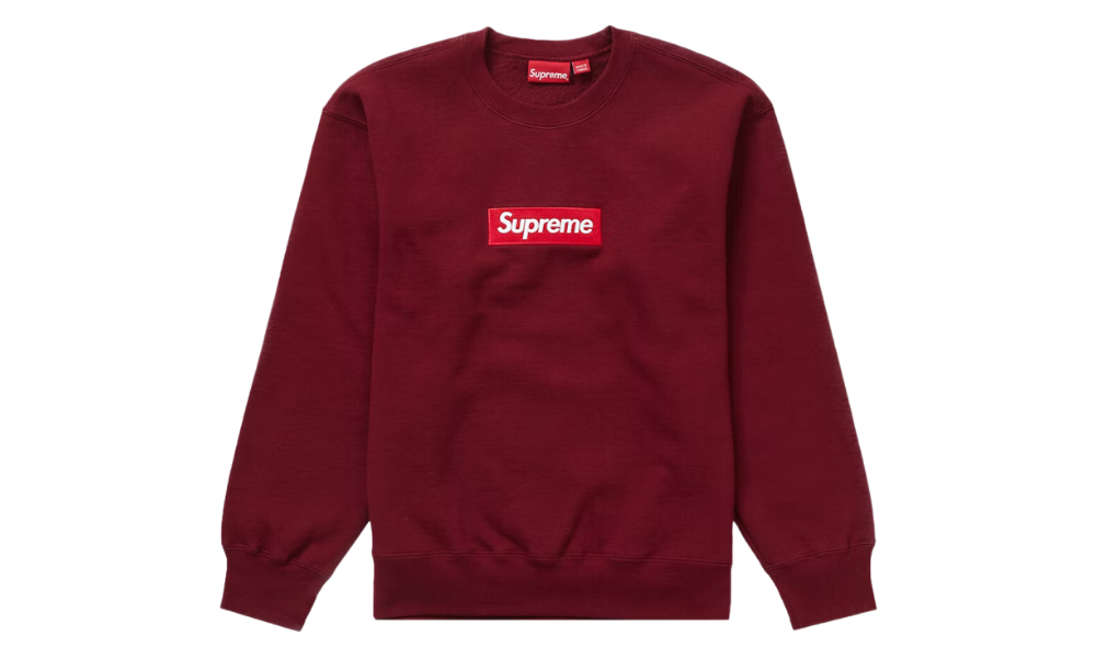 Supreme Box Logo Crewneck Cardinal FW22