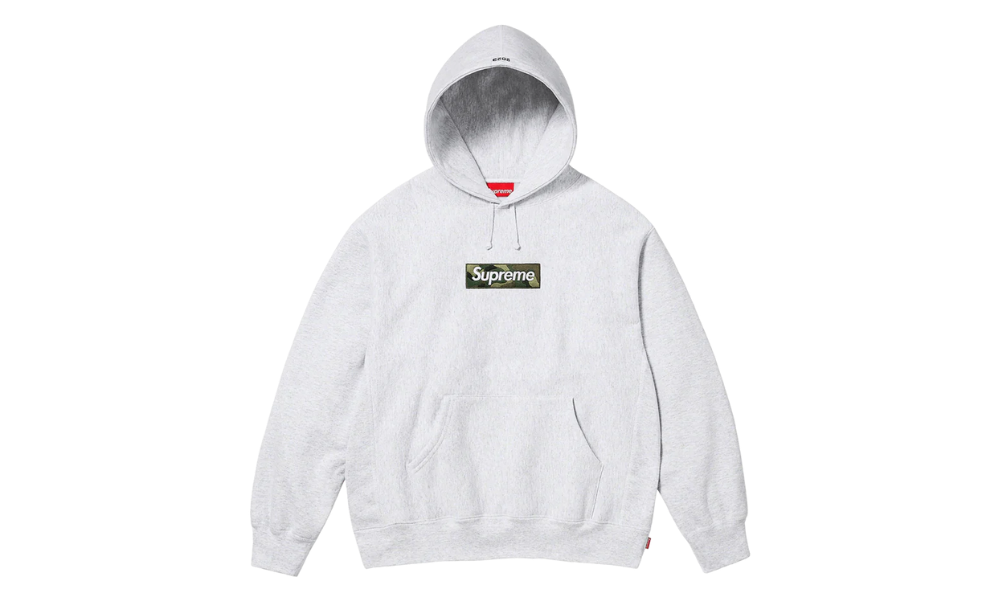 Supreme Box Logo Hoodie Ash Grey FW23