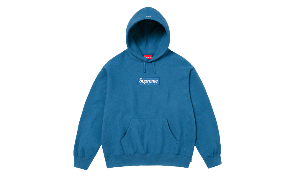 Supreme Box Logo Hoodie Blue FW23