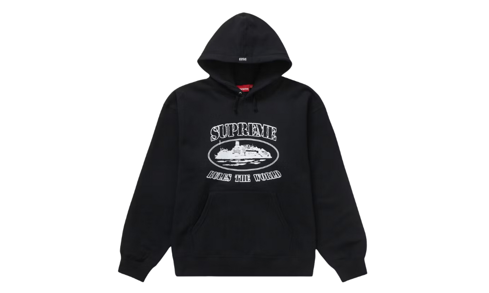 Supreme Corteiz Rules The World Hoodie Black