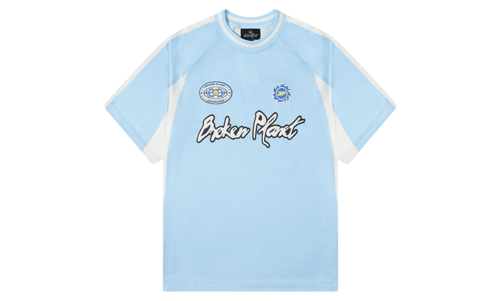 Broken Planet Football Jersey Light Blue