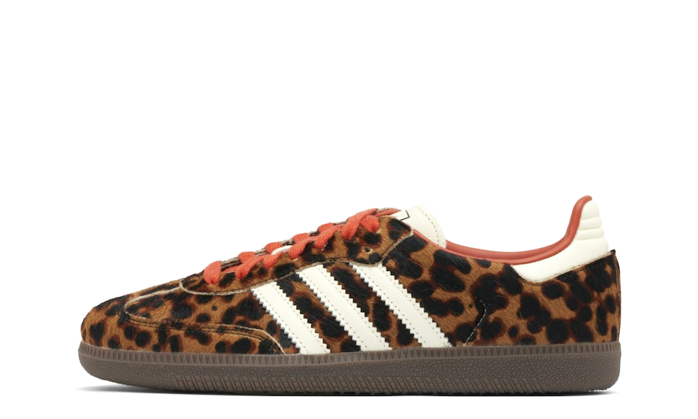 Adidas Samba OG Leopard Cream Orange Women's