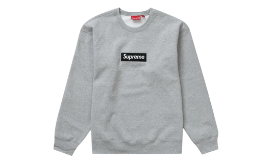 Supreme Box Logo Crewneck Heather Grey FW22