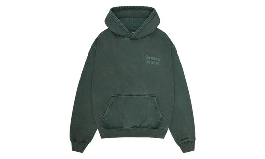 Broken Planet Basics Hoodie Washed Emerald Green