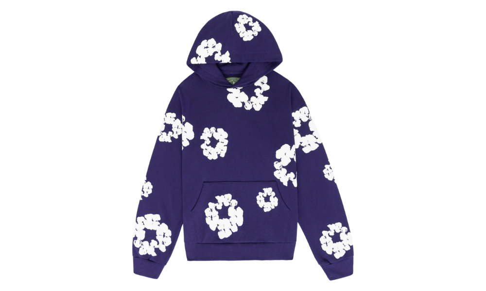 Denim Tears Cotton Wreath Hooded Sweatshirt Purple