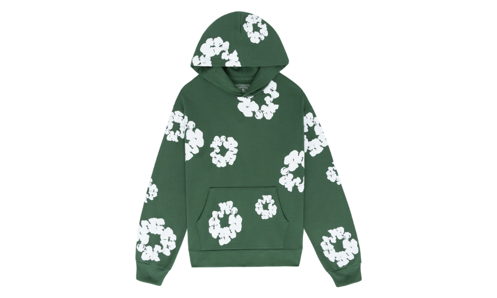Denim Tears Cotton Wreath Hooded Sweatshirt Green