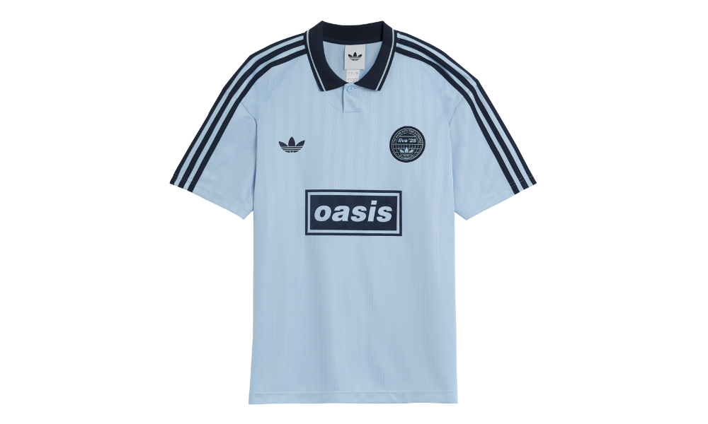 Adidas Originals Oasis Live 2025 Tour Jacquard Jersey Blue
