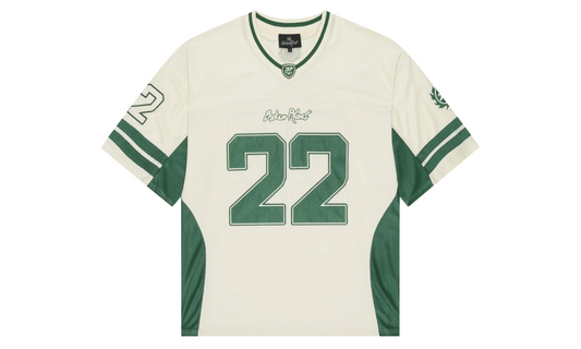 Broken Planet Football Jersey Green Cream