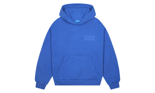 Broken Planet Basics Hoodie Washed Marine Blue