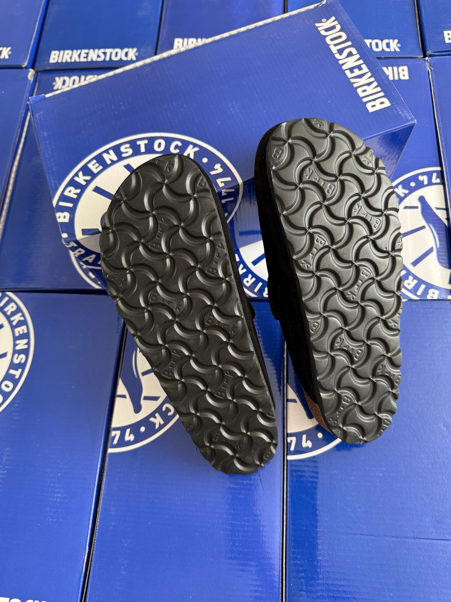 Birkenstock Boston Clog "Black Suede"