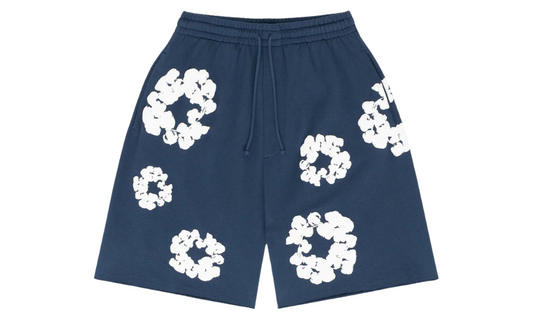 Denim Tears Cotton Wreath Shorts Navy Blue