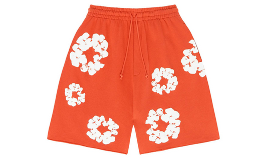 Denim Tears Cotton Wreath Shorts Orange