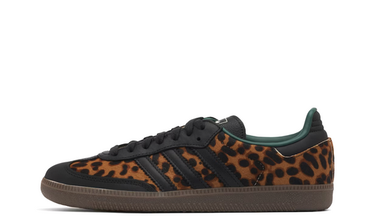 Adidas Samba OG Leopard Black Green Women's