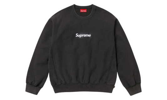 Supreme Box Logo Crewneck Washed Black SS25