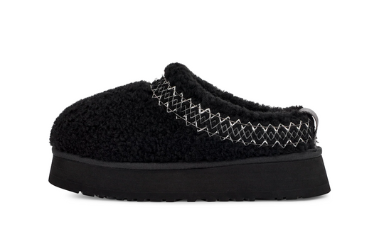 UGG Tazz Braid Slipper Black Women's
